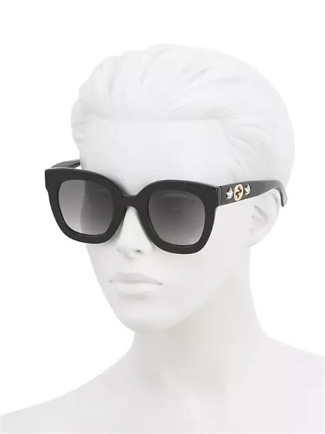 gucci 49mm square yellow sunglasses|gucci overzi sunglasses.